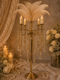 Luxe Vloerkandelaar Champagne