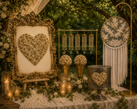Luxe Dromenvanger Champagne Wit set van 2