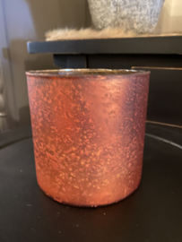 Waxineglas warm oranje