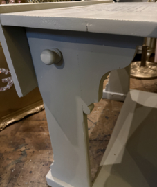 Vintage dubbel schoolbankje, brocante lessenaar