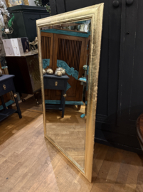 Grote facet geslepen spiegel goldleaf