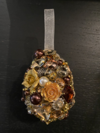 Uniek paasei S VdlM bruin peach goud
