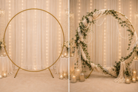 Luxe Decoratieboog Backdrop goud 200cm.