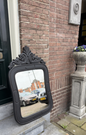 Antieke kuifspiegel, vintage spiegel