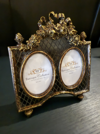 Fotolijst duo zwart goud