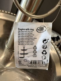 SALE!!! Etagère “zilver” met ring
