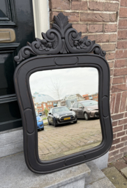 Antieke kuifspiegel, vintage spiegel