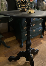 Grote wijntafel, kleine eettafel