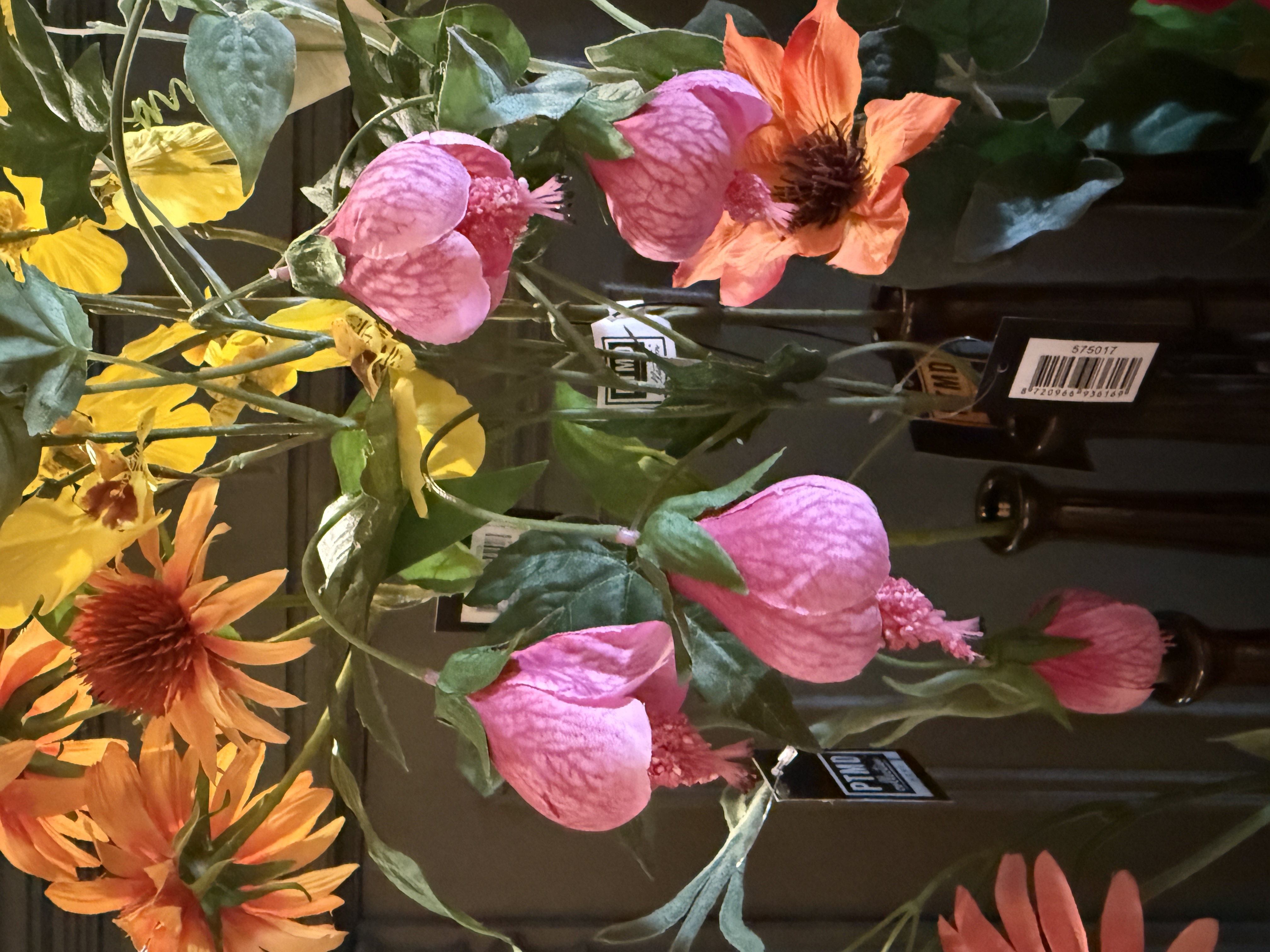 PTMD vaas inclusief zijden bloemen