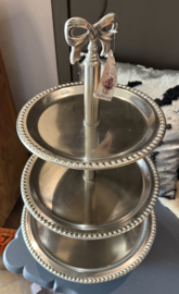 Etagère “zilver” met strik