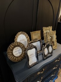 Fotolijst duo zwart goud
