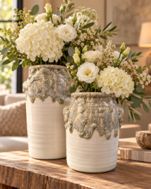 SALE!!! PTMD Set bloempotten, twee vazen
