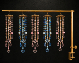 Luxe Mini Suncatchers Roze Blauw set van 5