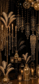 Luxe Bottlevaas met Veren