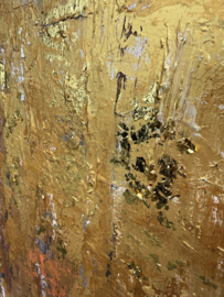 Schilderij goud in oude lijst