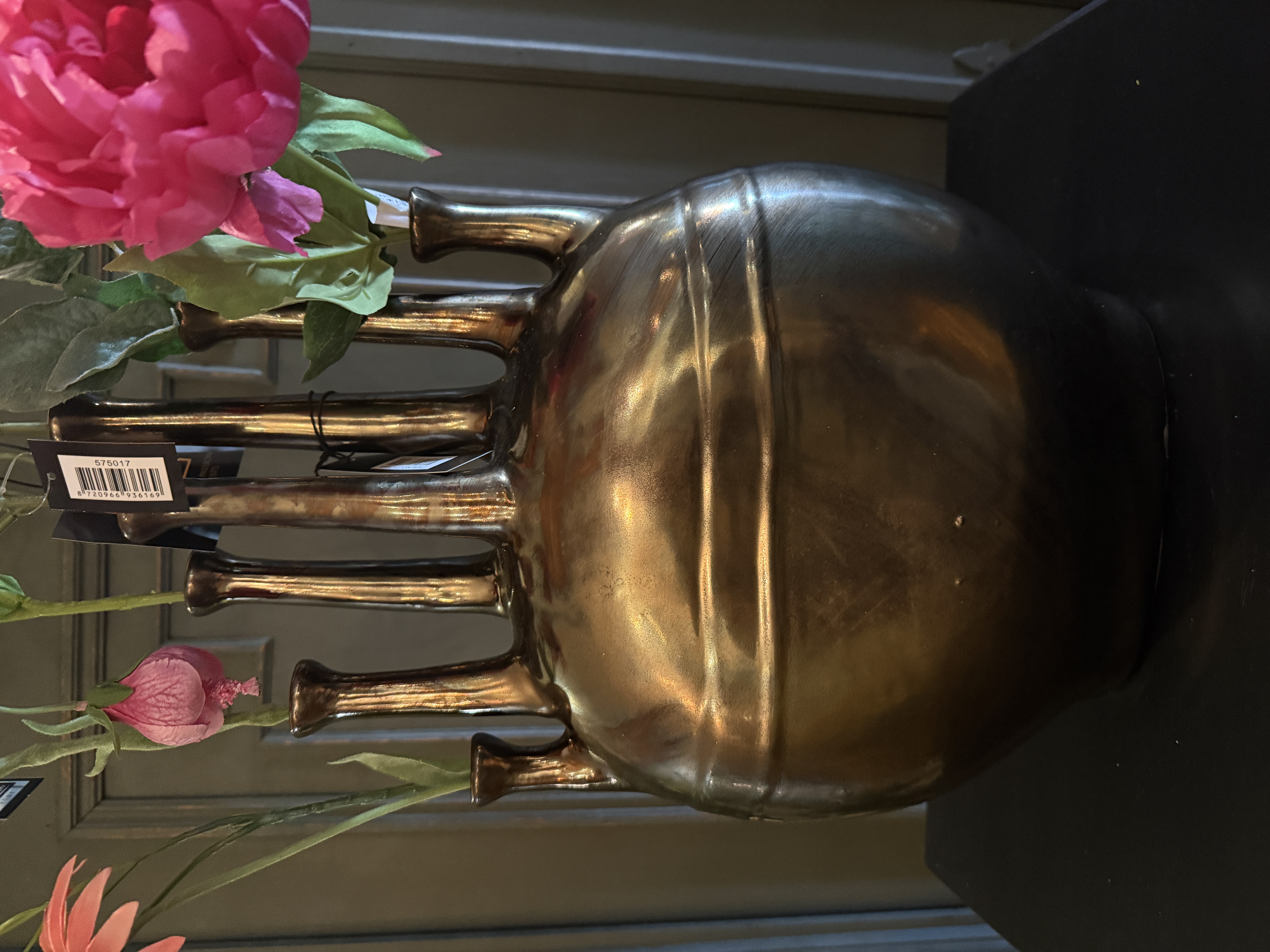 PTMD vaas inclusief zijden bloemen