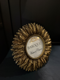 Fotolijst feather goud rond