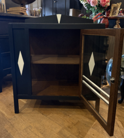 Antiek theekastje , vintage vitrine kastje