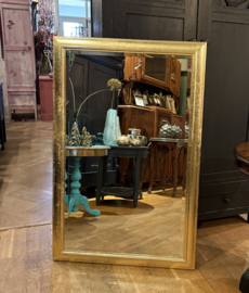 Grote facet geslepen spiegel goldleaf