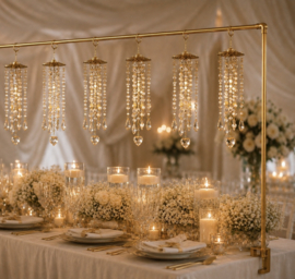 Luxe Mini Suncatchers Champagne set van 5