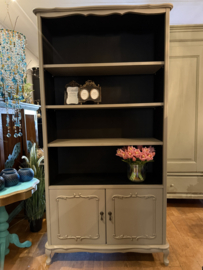 Queen Ann boekenkast, vintage open kast