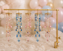 Luxe Mini Suncatchers Roze Blauw set van 5