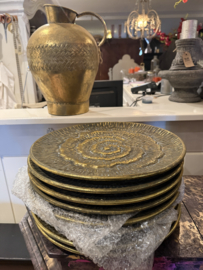 Schaal, plateau, fruitschaal antiek goud