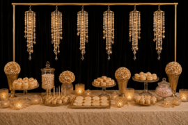 Luxe Mini Suncatchers Champagne set van 5