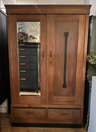 Vintage legkast, linnenkast Amsterdamse School