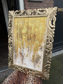 Schilderij goud in oude lijst