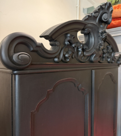 Antiek klein kuifkabinet, vintage kast