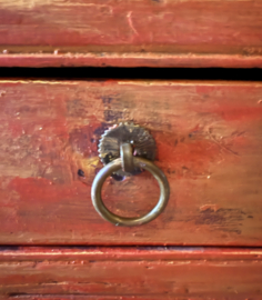 Oude bijzettafel, klein lade tafeltje