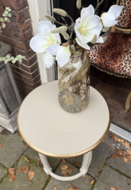 Vintage bijzettafel, oud tafeltje