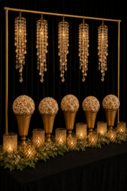 Luxe Mini Suncatchers Champagne set van 5