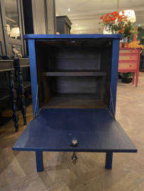 Oude klepkast “denim”, vintage kastje “jeans”