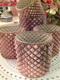 Waxine sfeerverlichting roze goud