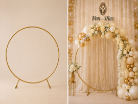 Luxe Decoratieboog Backdrop goud 200cm.