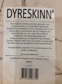 Dyreskinn Chairpad IJslands schapenvachtje zwart