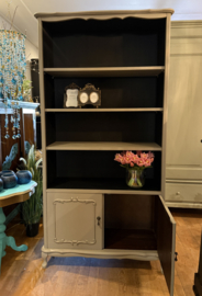Queen Ann boekenkast, vintage open kast