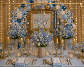 Luxe Suncatcher Blauw 100cm.