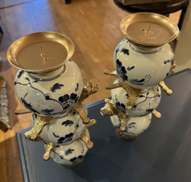 Trendy kandelaar Delfts Blauw