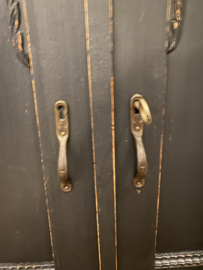 Antiek dressoir met spiegelopstand, vintage kast