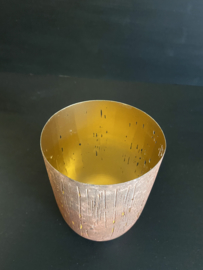 Waxinelichtje houder roest look goud
