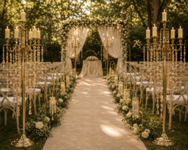Luxe Vloerkandelaar Champagne