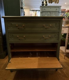 VERKOCHT Queen Ann schoenenkast, brocante halkast