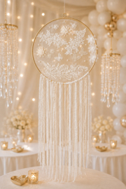Luxe Dromenvanger Champagne Wit set van 2
