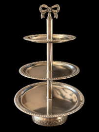 Etagère “zilver” met strik