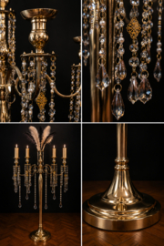 Luxe Vloerkandelaar Champagne