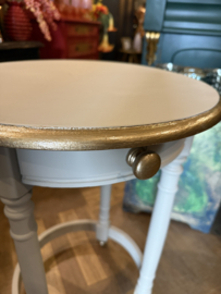 Vintage bijzettafel, oud tafeltje