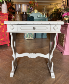 Brocante haltafeltje, vintage wandtafel